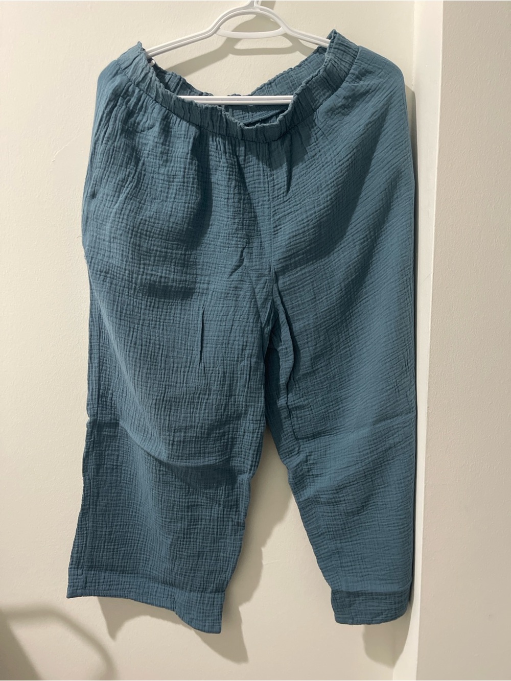 Jessica Simpson Teal Blue Elastic Waist Joggers